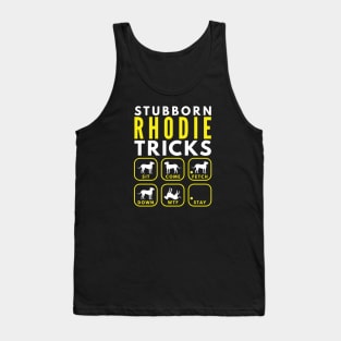 Stubborn Rhodie Tricks - Dog Training Tank Top